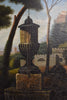 Six Fold Dressing Screen/Wall Art Oil Painting of a Italian Landscape.