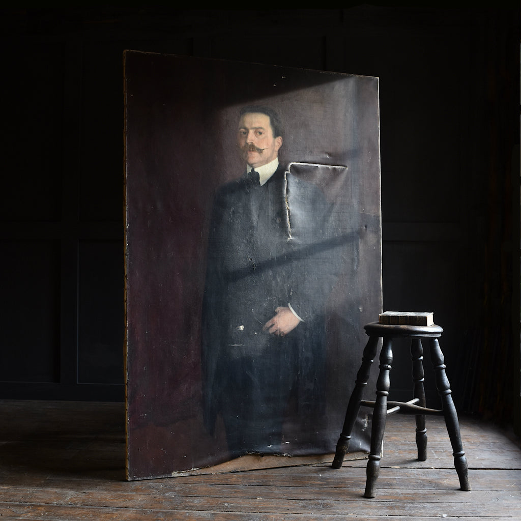 Large Portrait of a French Gentleman. For Restoration.