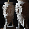 French Classical Figural Plaster Vase Lamp. Circa 1900.