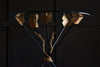 Decorative Mid Century Italian Iron and Gilt Arrow Table.