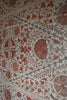 Mounted Hand Embroidered Pomegranate Uzbek Suzani.