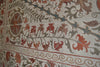 Mounted Hand Embroidered Pomegranate Uzbek Suzani.
