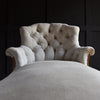 French Napoleon III Button Back Chaise Longue. Upholstery inclusive.