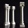 Four 19th Century Marble Corinthian Columns.