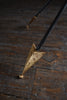 Decorative Mid Century Italian Iron and Gilt Arrow Table.