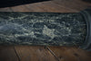 Large Painted Faux Verde Mare Marble Wooden Column.