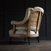 Pair of French 19th Century Ebonised Armchairs. Upholstery Inclusive.