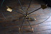 Decorative Mid Century Italian Iron and Gilt Arrow Table.