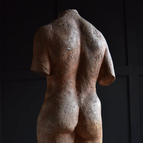 French School Study of a Male Torso, Circa 1920.