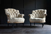 Pair of 19th Century Napoleon III Buttoned Tub Armchairs, Upholstery Inclusive.