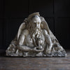 Large Unusual 19th Century Sculpted Plaster Representation of Death.