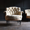 Pair of 19th Century Napoleon III Buttoned Tub Armchairs, Upholstery Inclusive.