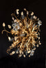 Mid Century Italian Florentine Tole Wall or Ceiling Light by Banci Firenze.