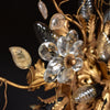 Mid Century Italian Florentine Tole Wall or Ceiling Light by Banci Firenze.