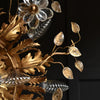 Mid Century Italian Florentine Tole Wall or Ceiling Light by Banci Firenze.