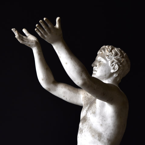 Fine 19th Century French Plaster Study by Felix Sanzel. 1829-1883