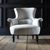 Shapely Pair of French Ebonised Armchairs. Circa 1900. Upholstery inclusive.