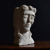 17th Century Carved Limestone Church Corbel Portraying a French Saint.