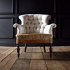 Elegent Napoleon III Button Back Armchair, Upholstery Inclusive.