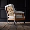 Pair of 19th Century French Ebonised Armchairs. Upholstery Inclusive.