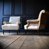 Excellent Pair of 19th Century French Scroll Back Armchairs. Circa 1850-1880. Upholstery Inclusive