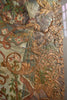 A Important and Rare Framed Polychrome and Gilt Embossed Leather Panel, Circa 1680-1730