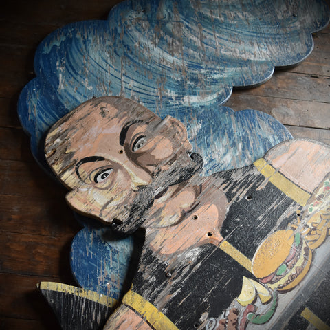 Huge 12ft Vintage Fair Ground Genie of The lamp.