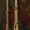 Pair Late 19th Century French Gilded Bronze Alter Candlesticks