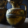 Group of Five 19th Century Decorative Brass & Copper Normandy Jugs.