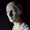 Beautiful 19th Century English Plaster Bust of Opera Singer Mrs Alfred Shaw.