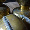 Group of Five 19th Century Decorative Brass & Copper Normandy Jugs.