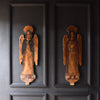 Pair of Decorative Italian Hand Painted Angel Wall Panels.