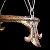 Early 20th Century Italian Tole & Iron Hanging Trio lantern Wall Light.