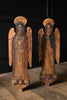 Pair of Decorative Italian Hand Painted Angel Wall Panels.