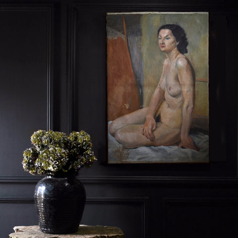 Appealing French Study of a Nude Woman.  Berthe Bonnefous 1920's