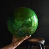 Three Unusually Large 19th Century Mercury Glass Witches Balls.