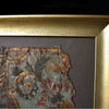 A Important and Rare Framed Polychrome and Gilt Embossed Leather Panel, Circa 1680-1730