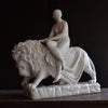 A 19th Century Minton Parian figure group 'Una and The Lion'