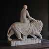 A 19th Century Minton Parian figure group 'Una and The Lion'