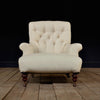 A Good 19th Century English Scroll Back Armchair by Cornelius V. Smith. Inc Upholstery