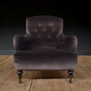 Late 19th Century Ebonised Howard Style Armchair. 'SOLD'
