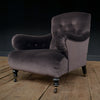 Late 19th Century Ebonised Howard Style Armchair. 'SOLD'