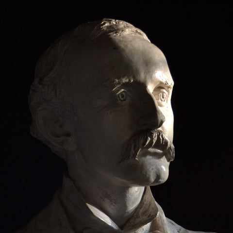 Large Impressive Plaster Bust of a Gentleman, Circa 1900.