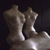 Three French Paper Mache Display Mannequin Dress Forms, Circa 1950