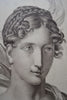 Pair of Fine Neoclassical Graphite Drawings. Dated 1836