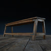 Vintage Hardwood School Bench