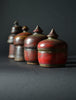 Four Lacquered 19th Century 'Tikka' Pots