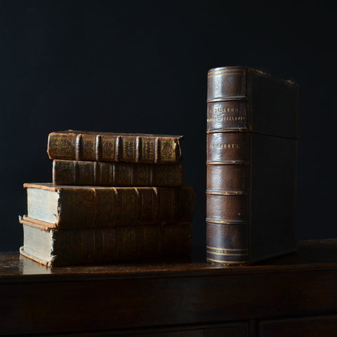Victorian Leather Bound Secret Book Safe.