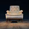 A Good 19th Century Buttoned Back Rosewood Armchair.