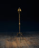 A Decorative Spanish Gilded Wrought Iron Torchere Candle Stick, Circa 1920.